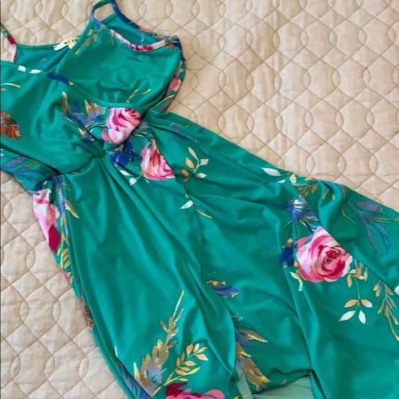 miami Dresses & Skirts - Hi-lo Floral Wrap Dress!